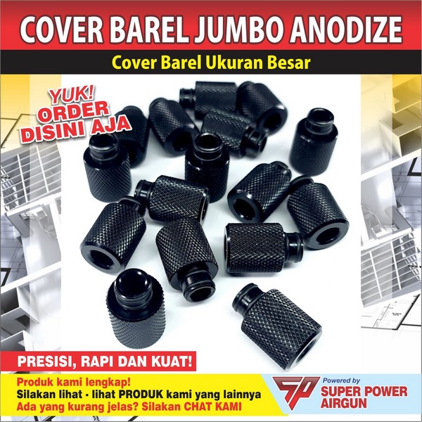 Cover Barel Jumbo Duralium Anodize CNC Glock G19, WG321, WG323 M84