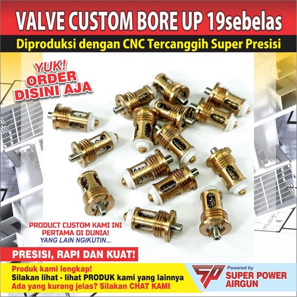 Valve Upgrade 1911 diproduksi dengan CNC super presisi