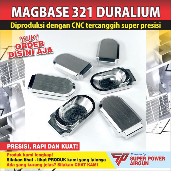 Mag Base WG 321 Duralium CNC
